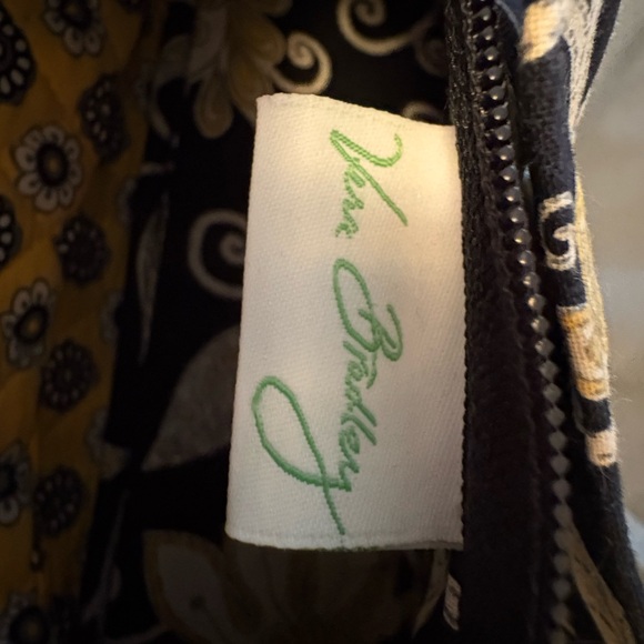 Vera Bradley Small Black and Yellow Floral Shoulder Bag - Picture 6 of 6